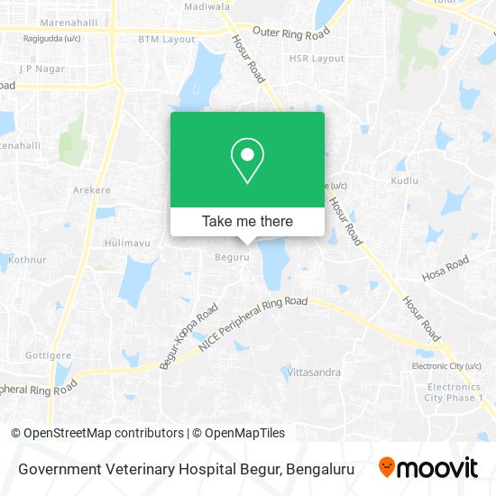 Government Veterinary Hospital Begur map