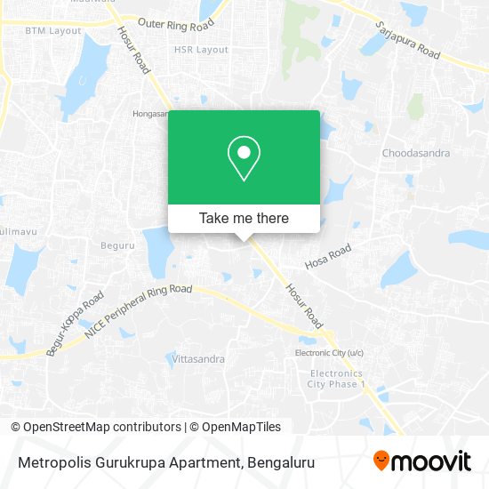 Metropolis Gurukrupa Apartment map