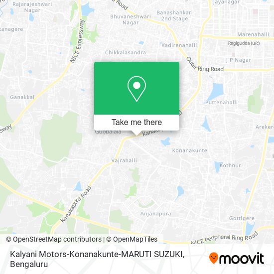 Kalyani Motors-Konanakunte-MARUTI SUZUKI map