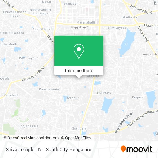 Shiva Temple LNT South City map