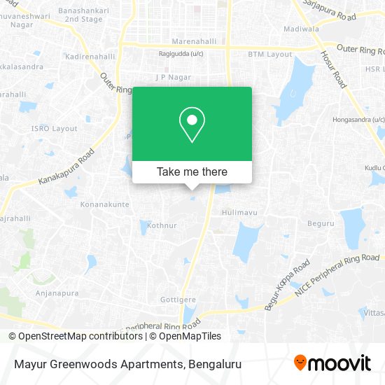 Mayur Greenwoods Apartments map