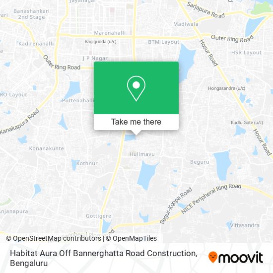 Habitat Aura Off Bannerghatta Road Construction map