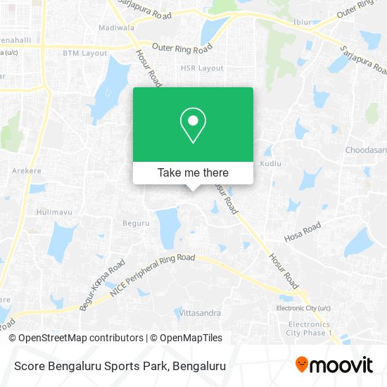 Score Bengaluru Sports Park map