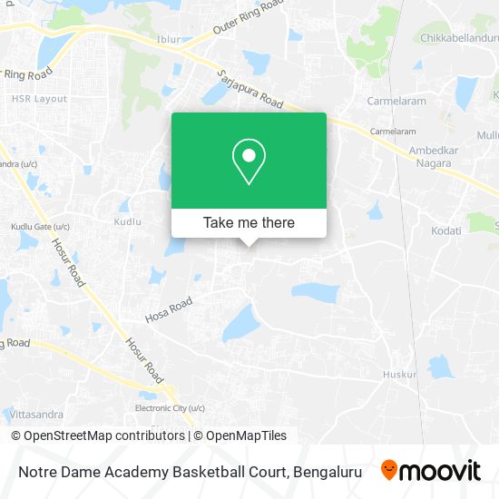 Notre Dame Academy Basketball Court map
