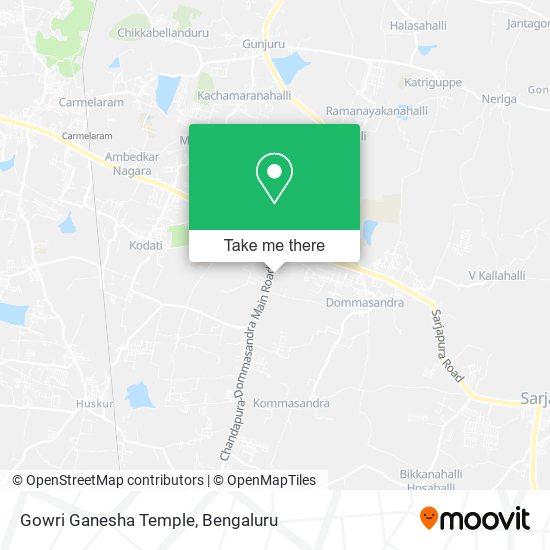 Gowri Ganesha Temple map