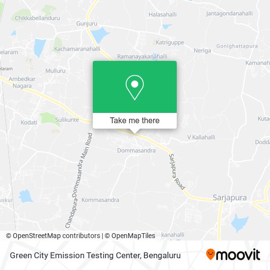 Green City Emission Testing Center map