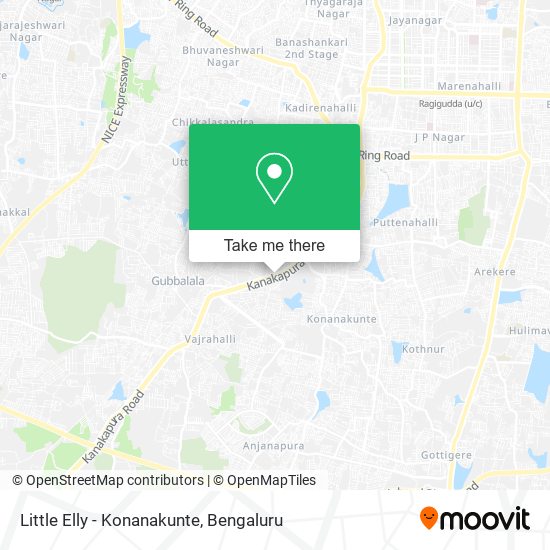 Little Elly - Konanakunte map