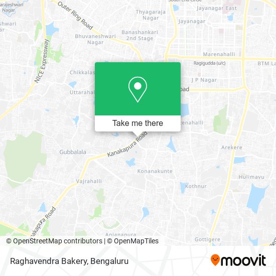 Raghavendra Bakery map