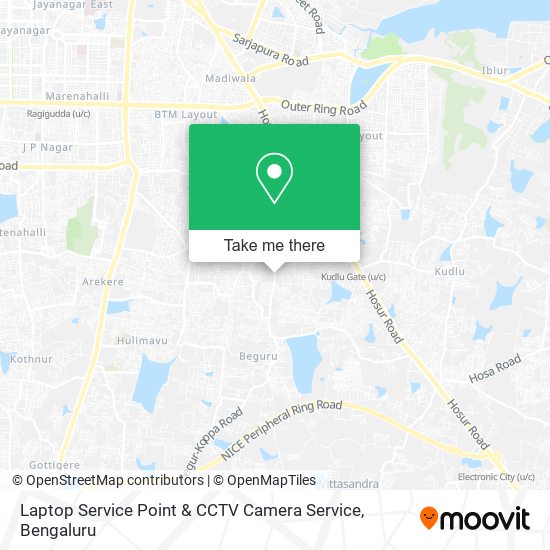 Laptop Service Point & CCTV Camera Service map