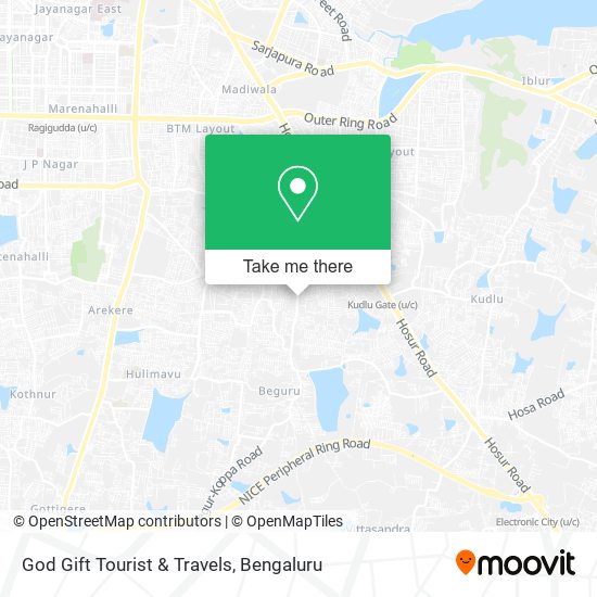 God Gift Tourist & Travels map