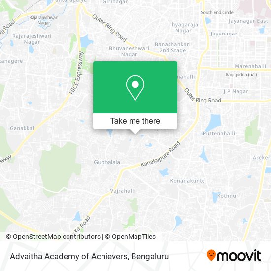 Advaitha Academy of Achievers map