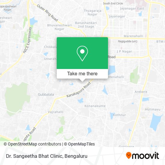 Dr. Sangeetha Bhat Clinic map