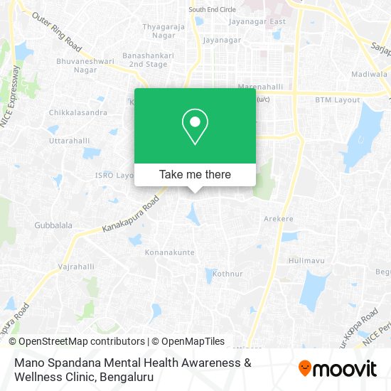 Mano Spandana Mental Health Awareness & Wellness Clinic map