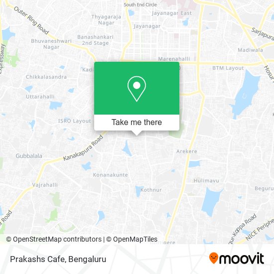 Prakashs Cafe map