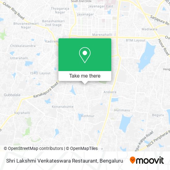 Shri Lakshmi Venkateswara Restaurant map
