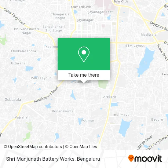 Shri Manjunath Battery Works map