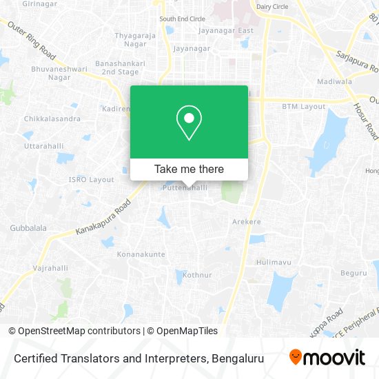 Certified Translators and Interpreters map