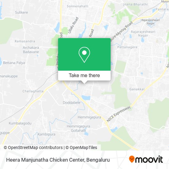 Heera Manjunatha Chicken Center map