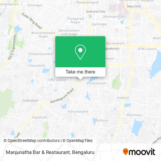 Manjunatha Bar & Restaurant map