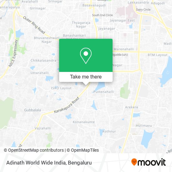 Adinath World Wide India map
