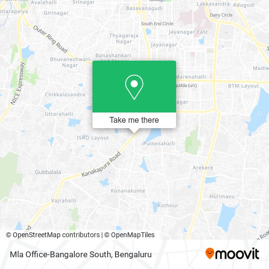 Mla Office-Bangalore South map