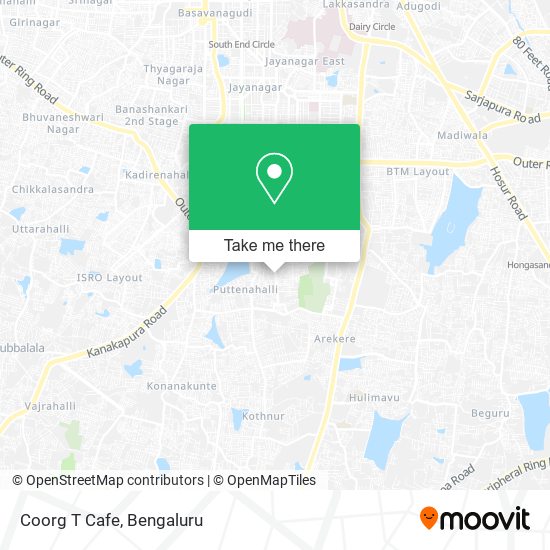 Coorg T Cafe map