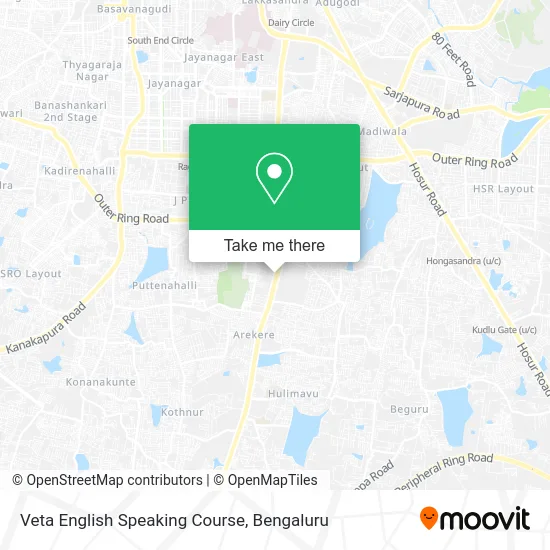 Veta English Speaking Course map