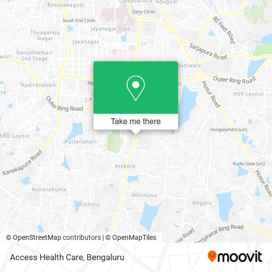Access Health Care map