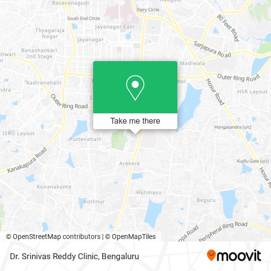 Dr. Srinivas Reddy Clinic map
