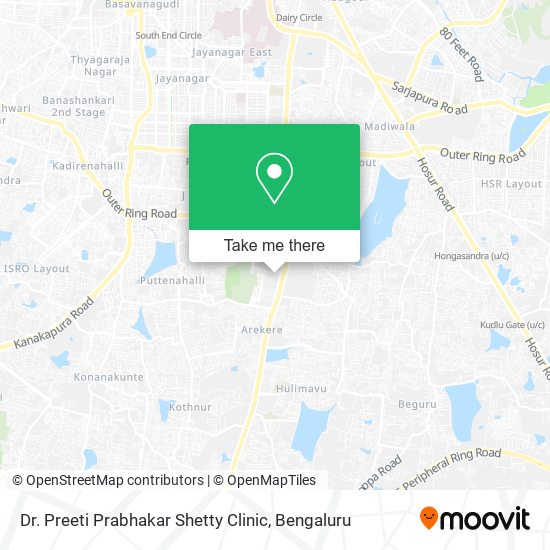 Dr. Preeti Prabhakar Shetty Clinic map