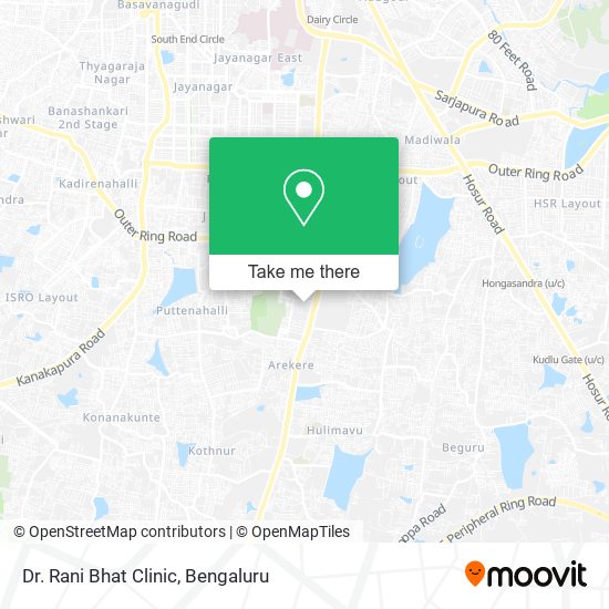 Dr. Rani Bhat Clinic map
