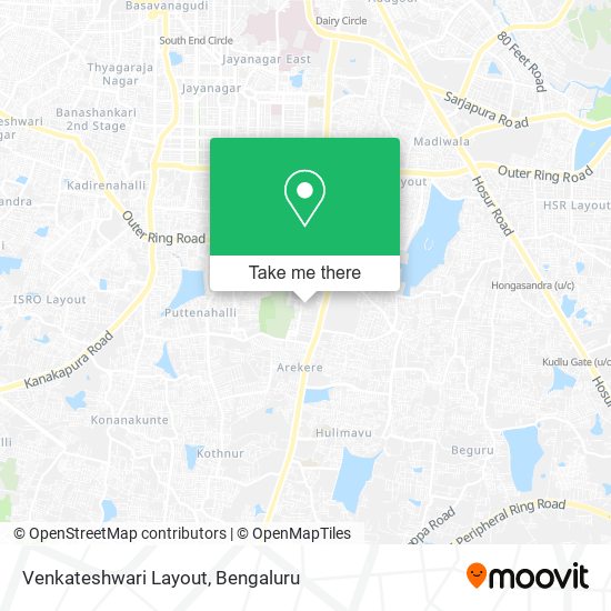 Venkateshwari Layout map