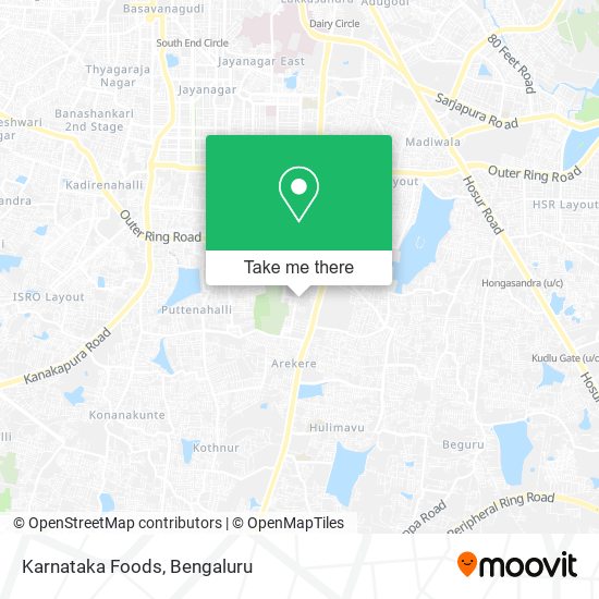 Karnataka Foods map