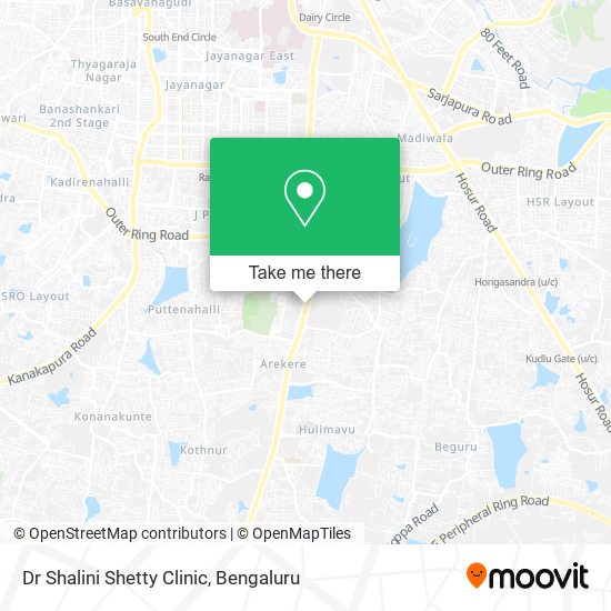 Dr Shalini Shetty Clinic map