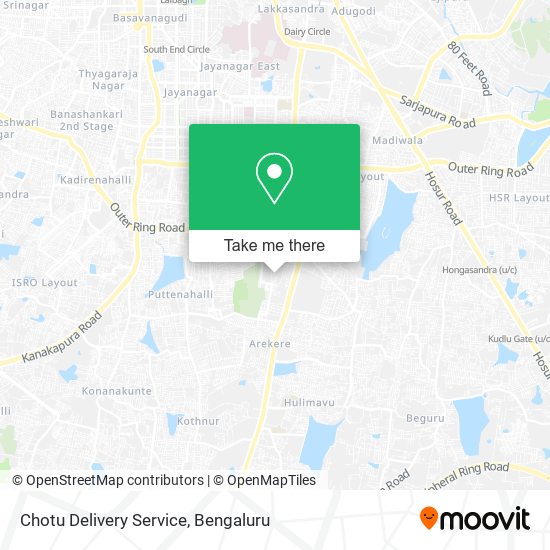 Chotu Delivery Service map