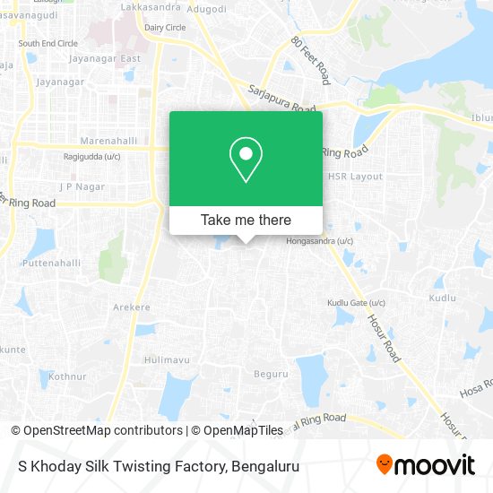 S Khoday Silk Twisting Factory map