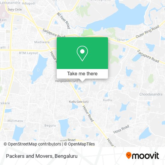 Packers and Movers map