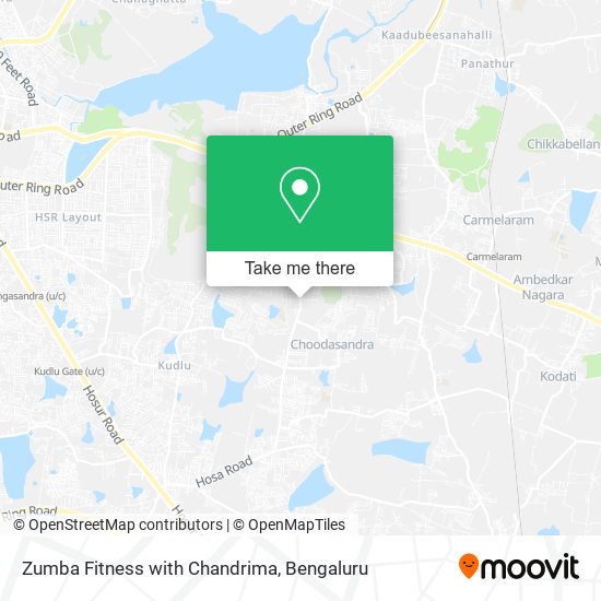Zumba Fitness with Chandrima map