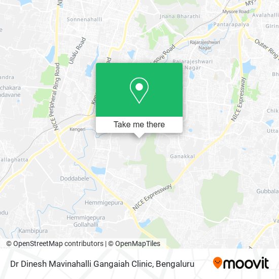 Dr Dinesh Mavinahalli Gangaiah Clinic map