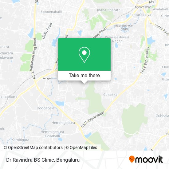 Dr Ravindra BS Clinic map