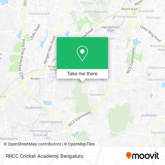 RRCC Cricket Academy map