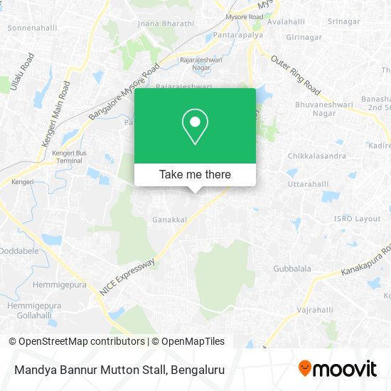 Mandya Bannur Mutton Stall map