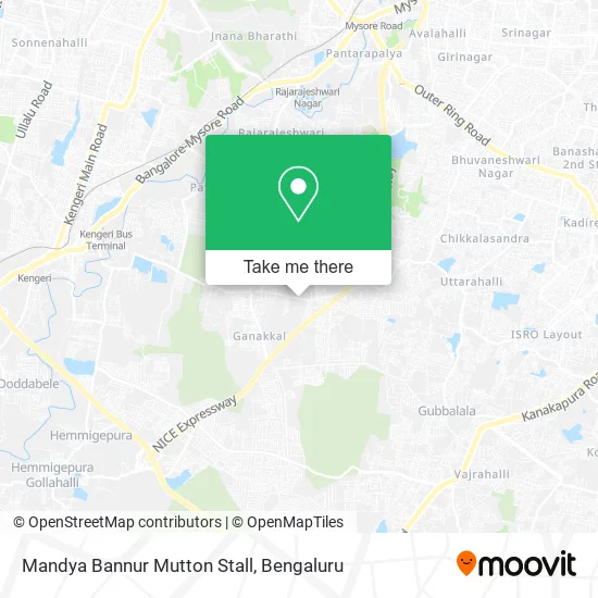 Mandya Bannur Mutton Stall map