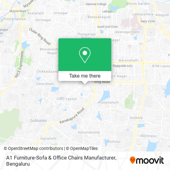 A1 Furniture-Sofa & Office Chairs Manufacturer map