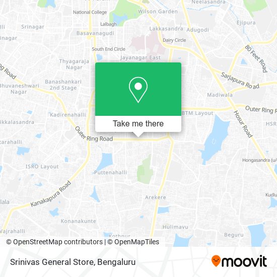 Srinivas General Store map