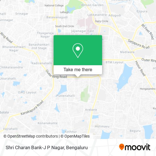 Shri Charan Bank-J P Nagar map