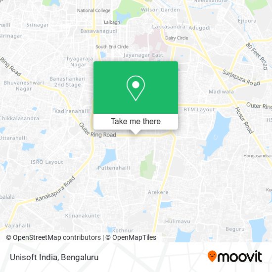 Unisoft India map