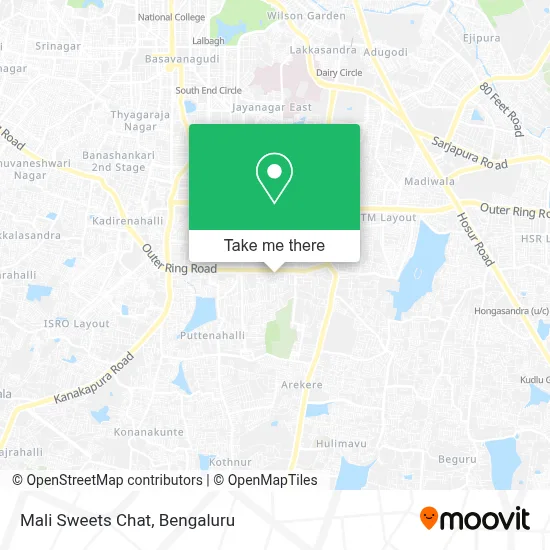 Mali Sweets Chat map
