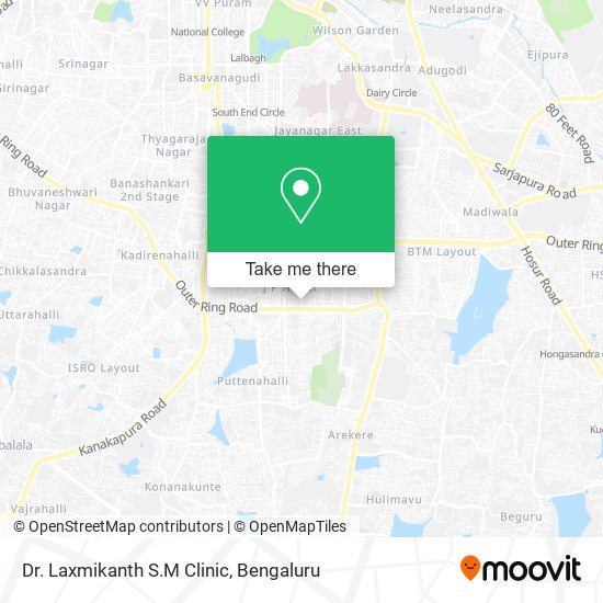 Dr. Laxmikanth S.M Clinic map