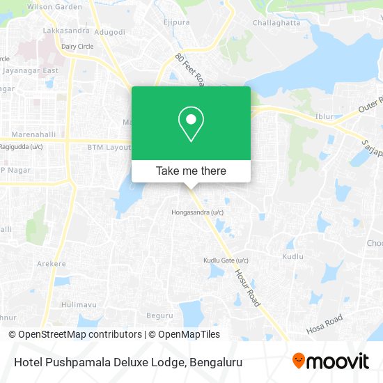 Hotel Pushpamala Deluxe Lodge map
